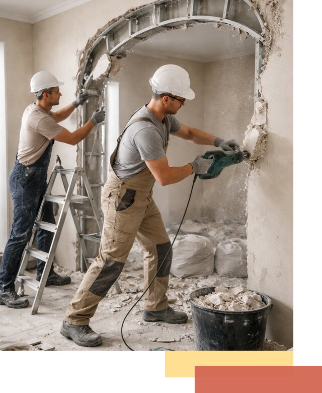 Демонтаж гипсокартонной арки в Магадане быстро и аккуратно