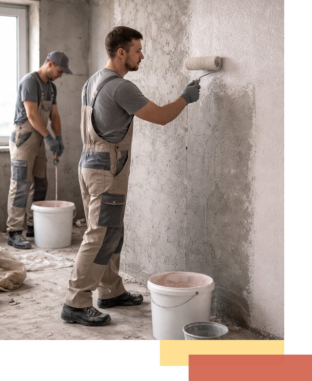 Нанесение бетоноконтакта на стены в Магадане для последующей отделки