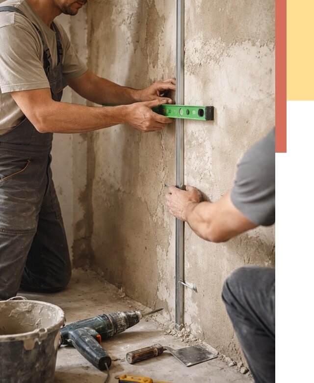 Установка штукатурных маяков в Магадане от 7156 руб. — быстро и недорого | ОТДЕЛОЧНИК-Мгд