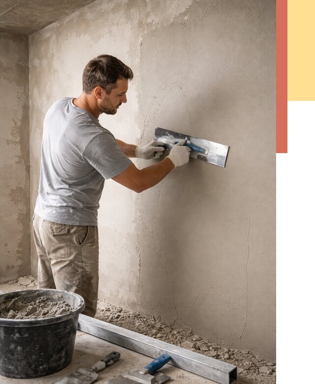 Штукатурка стен без маяков в Магадане от 7361 руб/м2 — услуги и цена | ОТДЕЛОЧНИК-Мгд