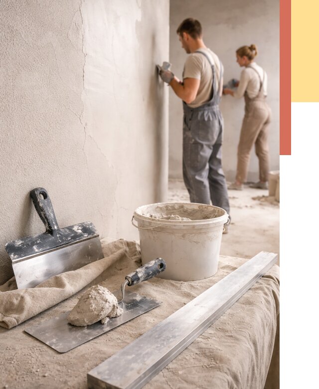 Штукатурка стен гипсовая в Магадане от 4600 руб/м2 — быстро и недорого | ОТДЕЛОЧНИК-Мгд