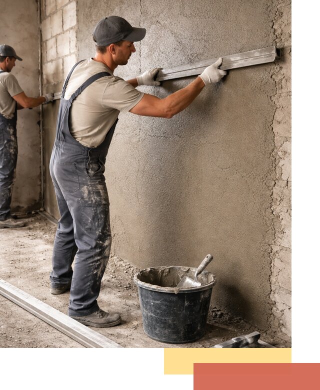 Штукатурка стен цементно-песчаная в Магадане профессионально