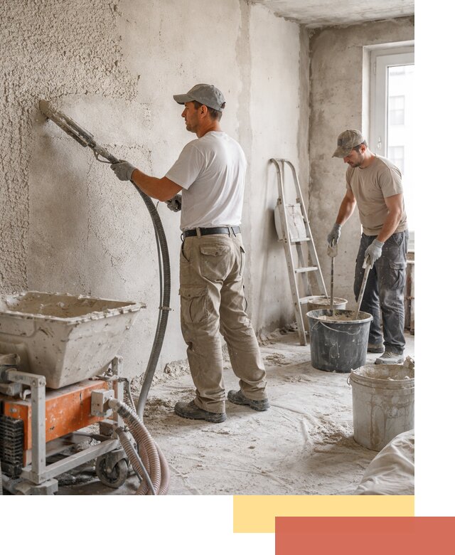 Машинная штукатурка стен в Магадане — быстро и качественно