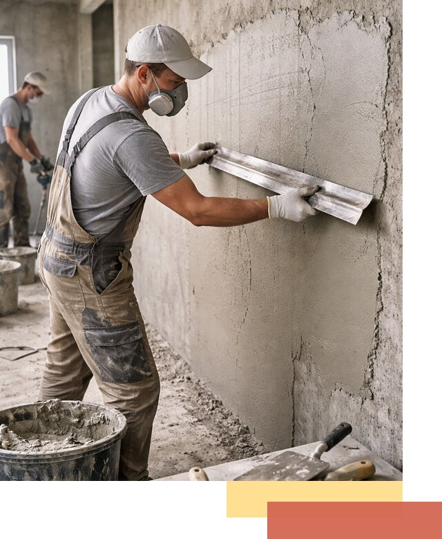 Штукатурка бетонных стен в Магадане качественно и долговечно