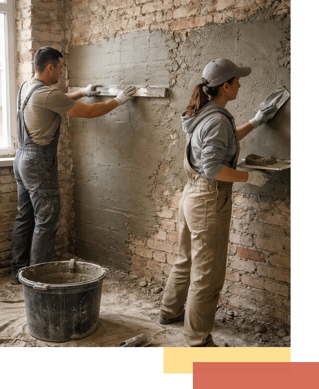 Штукатурка кирпичных стен в Магадане — качественно и надежно