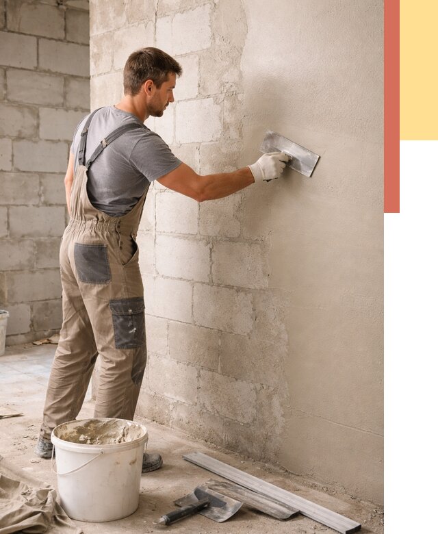 Штукатурка стен из газобетона в Магадане от 2147 руб./м2 — быстро и недорого | ОТДЕЛОЧНИК-Мгд