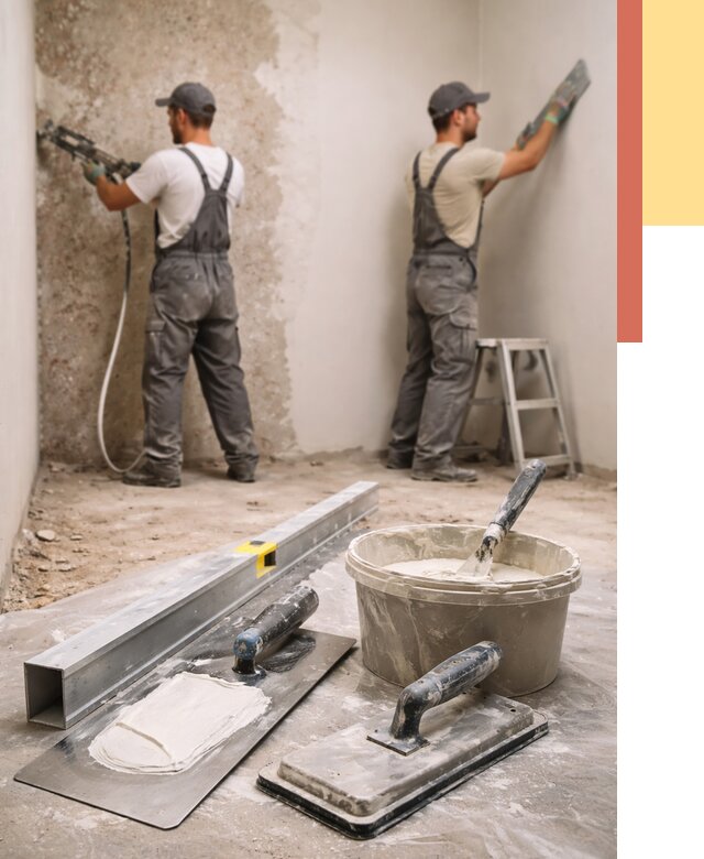 Штукатурка стен под обои в Магадане от 4600 руб./м2 — выравнивание под обои | ОТДЕЛОЧНИК-Мгд