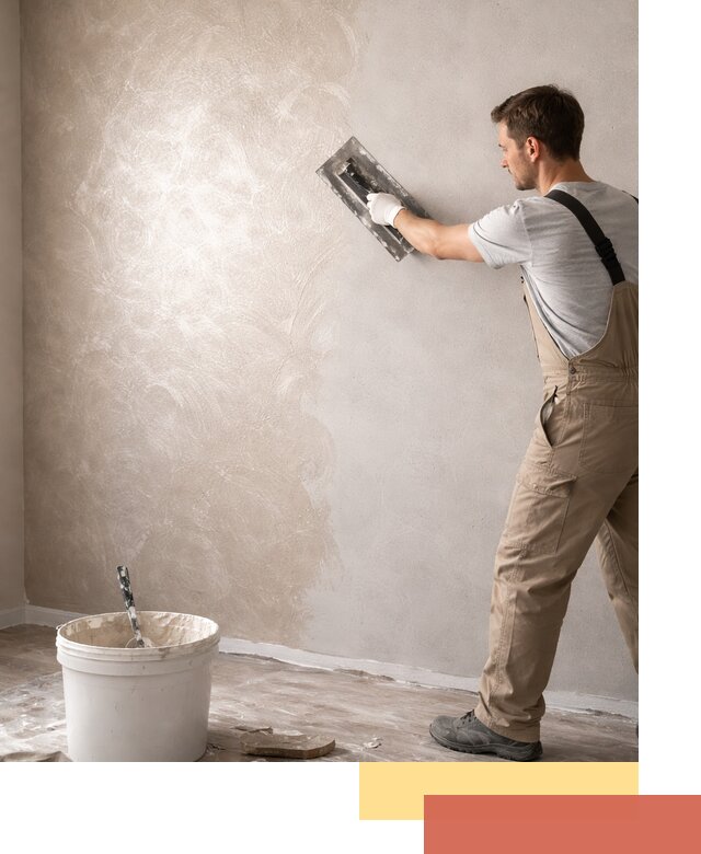 Декоративная штукатурка «Мокрый шелк» под ключ в Магадане