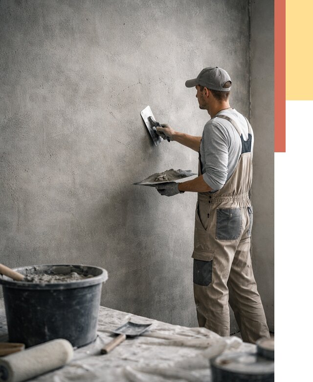 Декоративная штукатурка под бетон в Магадане от 2556 руб./м² — нанесение под ключ | ОТДЕЛОЧНИК-Мгд