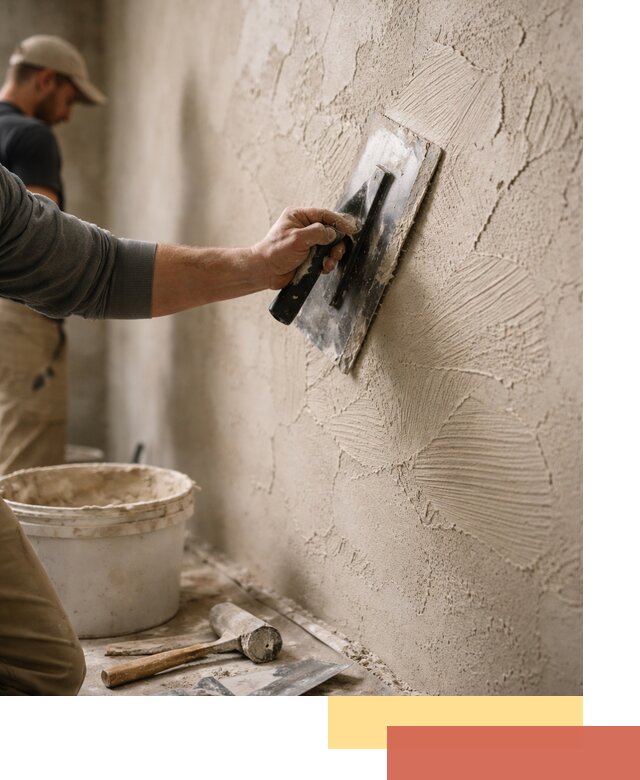 Фактурная штукатурка стен в Магадане — монтаж, отделка, реставрация