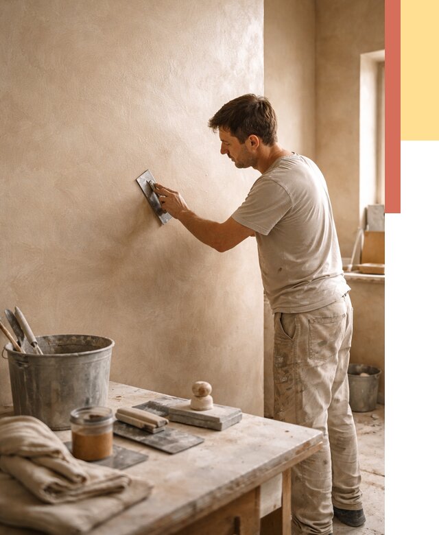 Марокканская штукатурка таделакт в Магадане под ключ от 4294 руб. | ОТДЕЛОЧНИК-Мгд