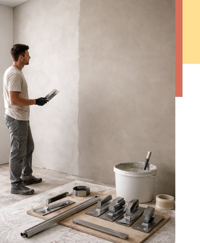 Нанесение микроцемента на стены в Магадане от 3271 руб./м2 под ключ | ОТДЕЛОЧНИК-Мгд