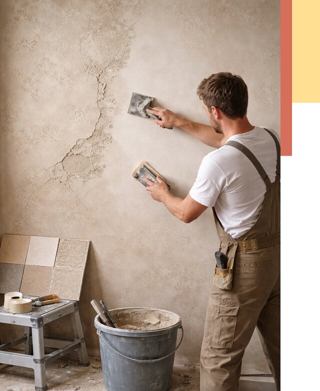 Ремонт декоративной штукатурки в Магадане от 4600 руб. под ключ | ОТДЕЛОЧНИК-Мгд