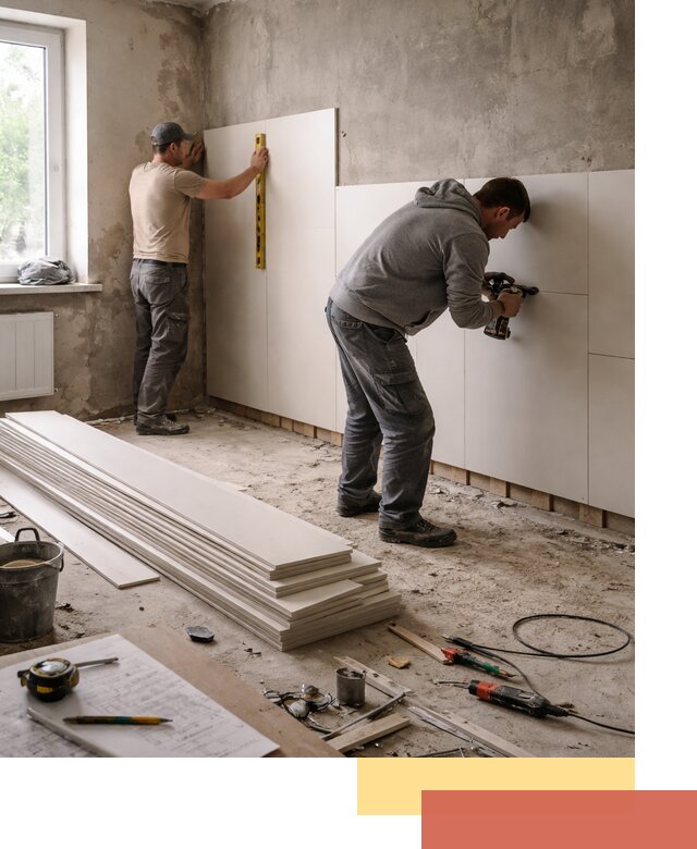 Монтаж ПВХ панелей на стены в Магадане качественно и быстро