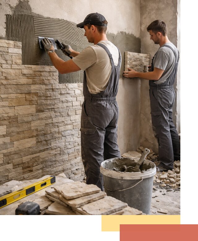 Монтаж искусственного камня в Магадане — облицовка стен и фасадов