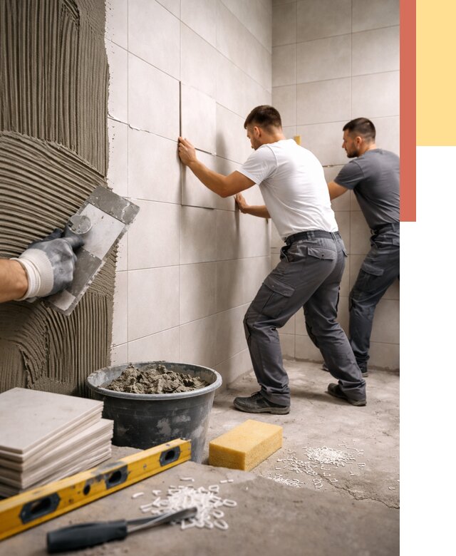 Укладка плитки на стены в Магадане от 869 руб. — качественно и недорого | ОТДЕЛОЧНИК-Мгд