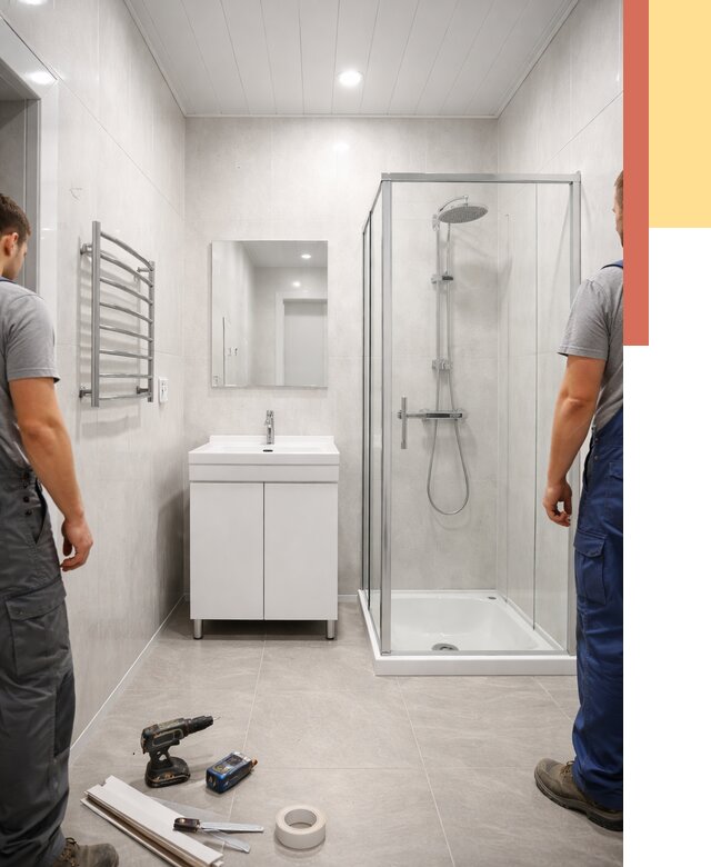 Отделка ванной комнаты панелями ПВХ в Магадане от 4600 руб. за м2 | ОТДЕЛОЧНИК-Мгд