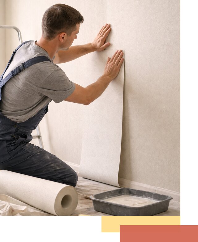 Поклейка флизелиновых обоев в Магадане качественно и быстро