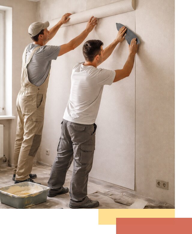 Поклейка виниловых обоев в Магадане профессионально и качественно