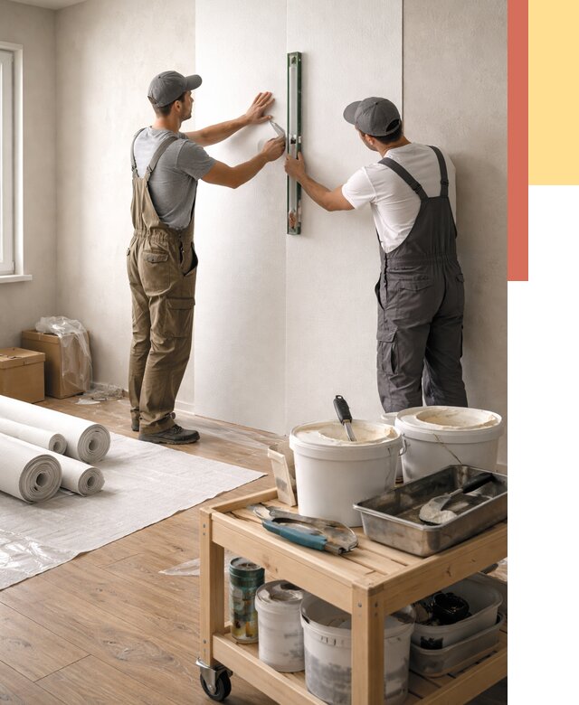 Поклейка стеклообоев в Магадане от 6645 руб. за м2 — быстро и недорого | ОТДЕЛОЧНИК-Мгд