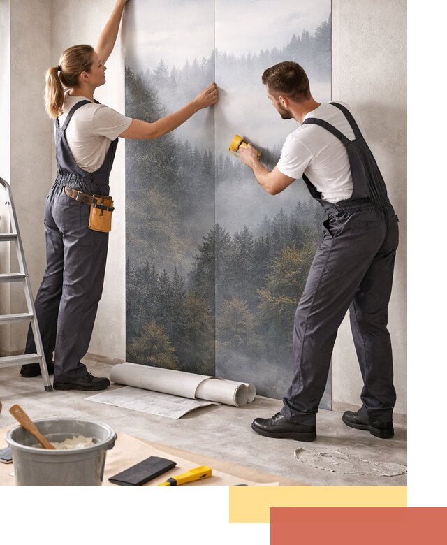 Поклейка фотообоев профессионально в Магадане под ключ