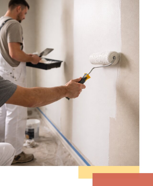 Покраска стен акриловой краской профессионально в Магадане