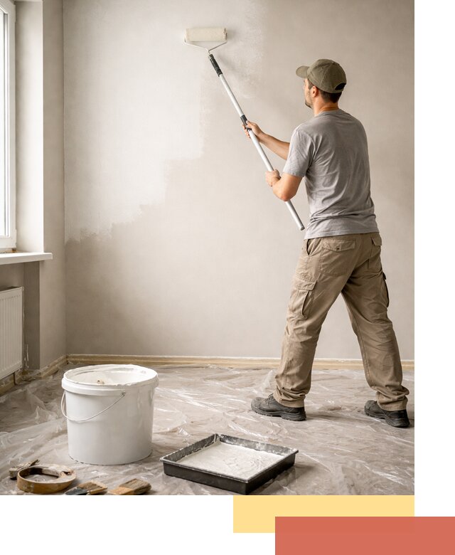 Покраска стен латексной краской в Магадане качественно и быстро