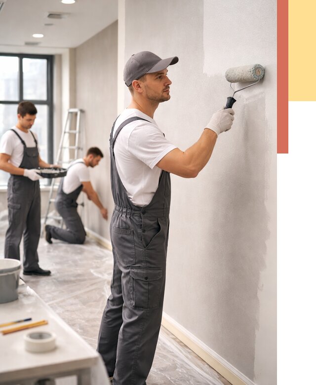 Покраска стен в офисе в Магадане от 8690 руб. — быстро и недорого | ОТДЕЛОЧНИК-Мгд