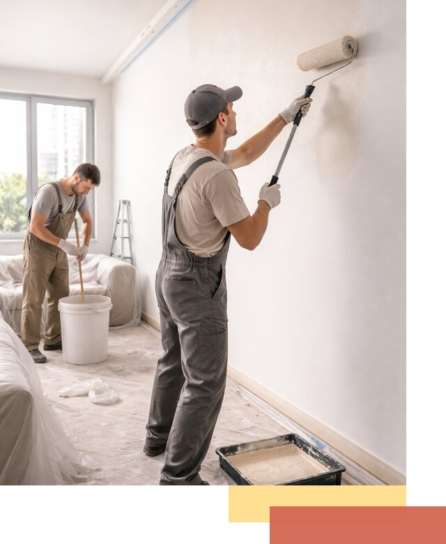 Покраска стен в офисе в Магадане — быстрый и качественный ремонт