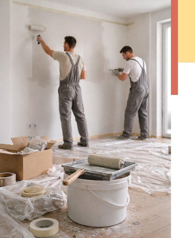 Покраска стен в квартире в Магадане от 2556 руб/м2 — быстро и недорого | ОТДЕЛОЧНИК-Мгд