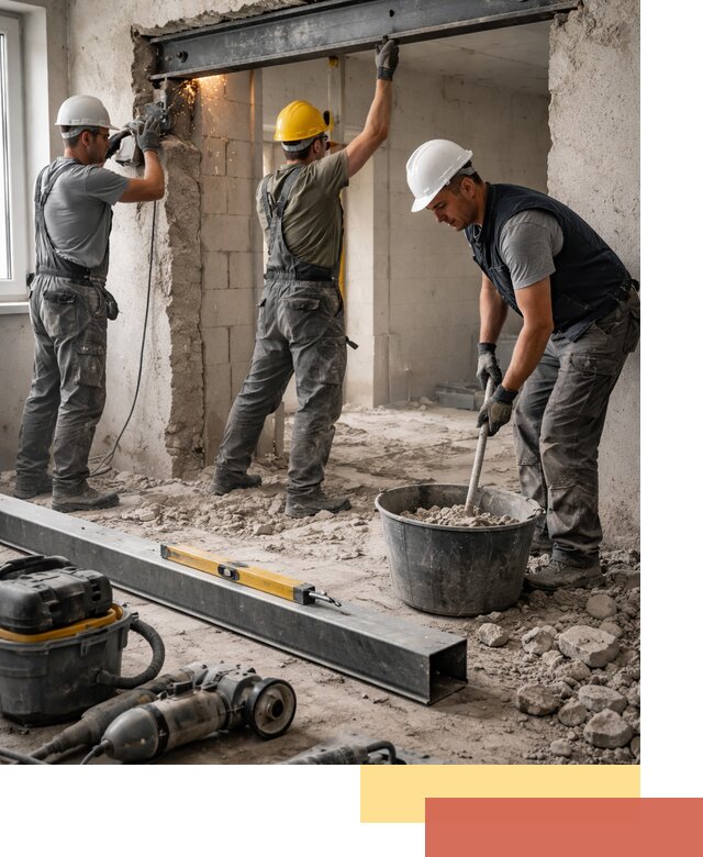 Создание проемов в стенах и несущих конструкциях в Магадане