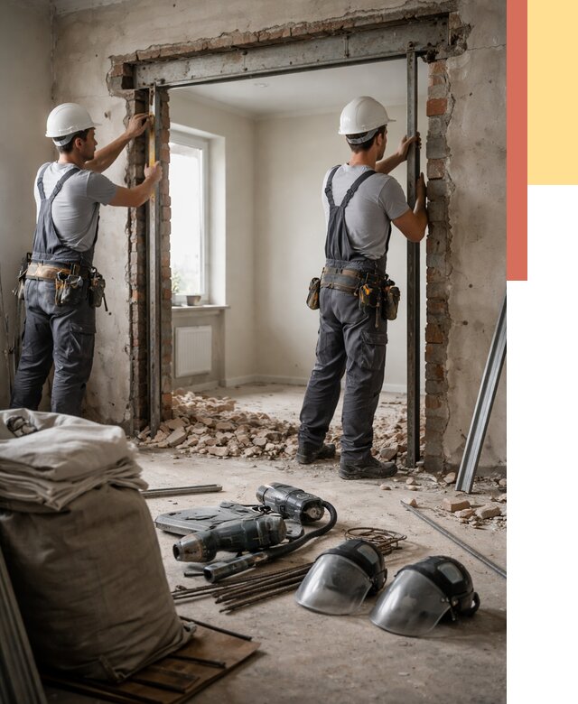 Расширение дверного проема в Магадане от 12779 руб. под ключ | ОТДЕЛОЧНИК-Мгд