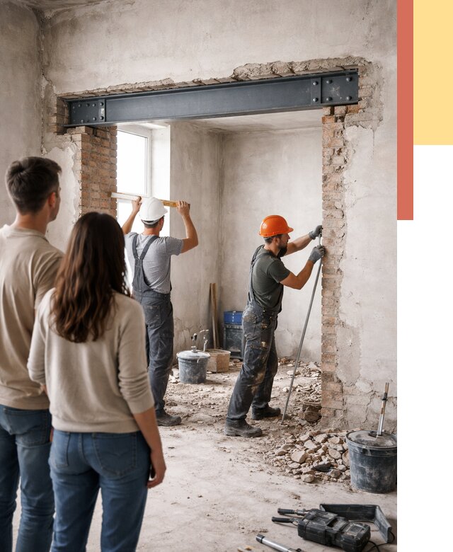 Усиление проема в стене в Магадане от 9712 руб. — усиление дверного проема металлоконструкцией | ОТДЕЛОЧНИК-Мгд