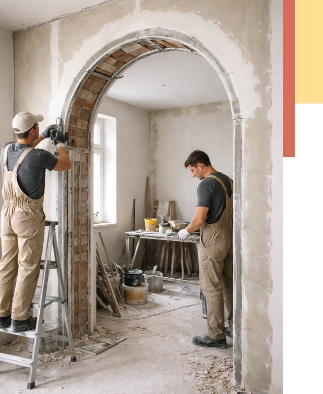 Устройство арочного проема в Магадане от 9712 руб. под ключ — быстро и недорого | ОТДЕЛОЧНИК-Мгд