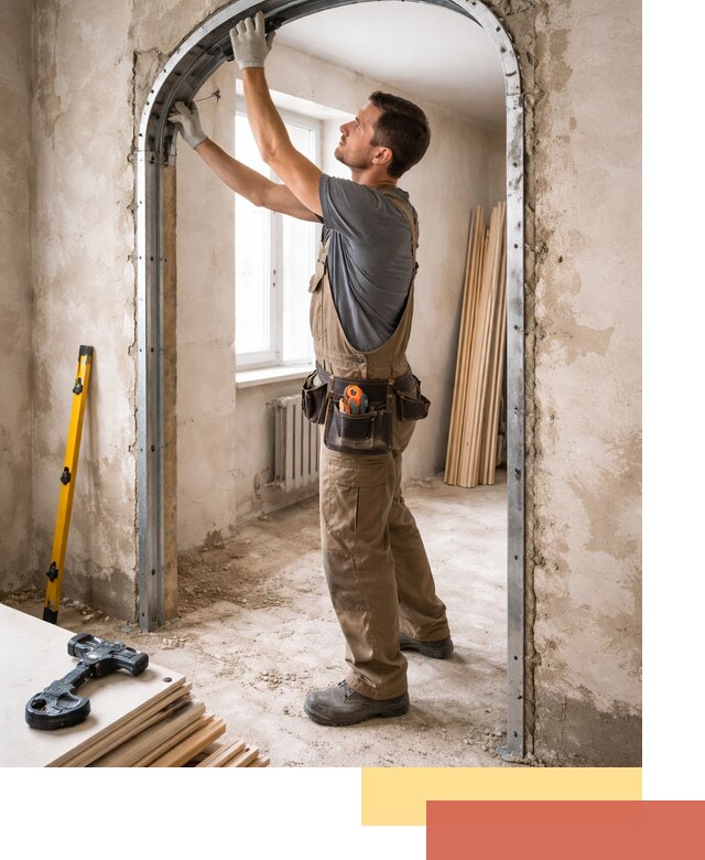 Устройство арочного проема в Магадане под ключ