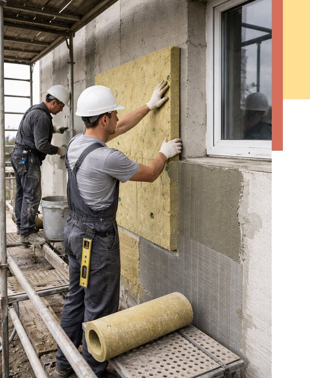 Утепление стен в Магадане от 4396 руб. под ключ — быстро и недорого | ОТДЕЛОЧНИК-Мгд