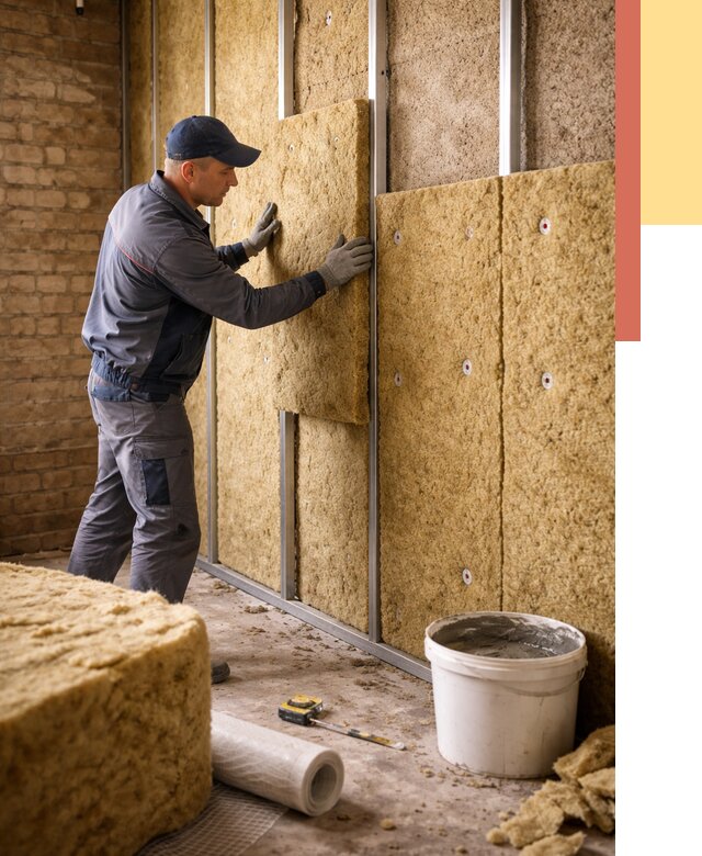 Утепление стен минватой в Магадане от 1380 руб./м2 — недорого и быстро | ОТДЕЛОЧНИК-Мгд