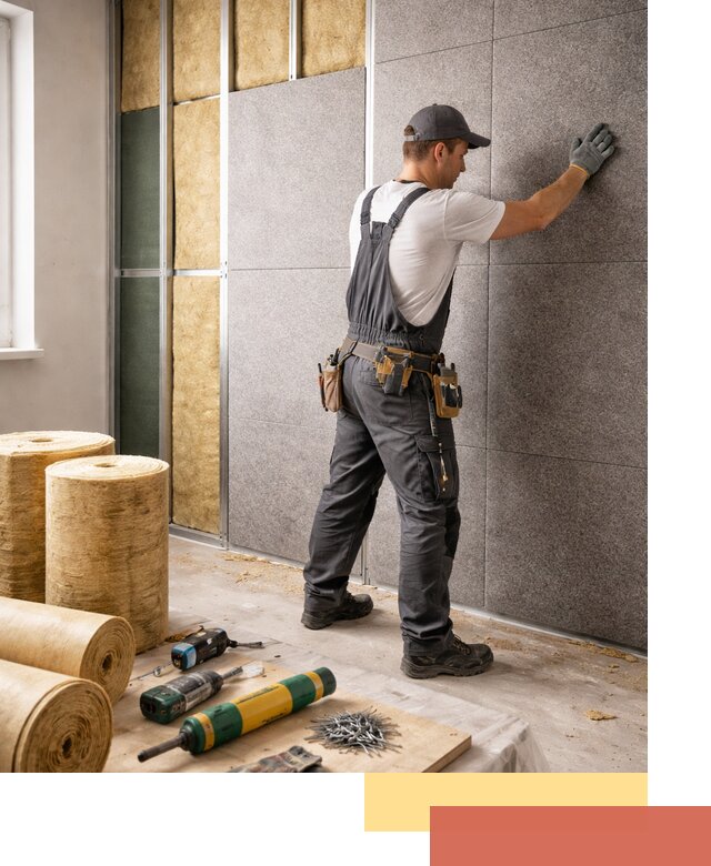 Профессиональная шумоизоляция стен в Магадане для квартиры и офиса