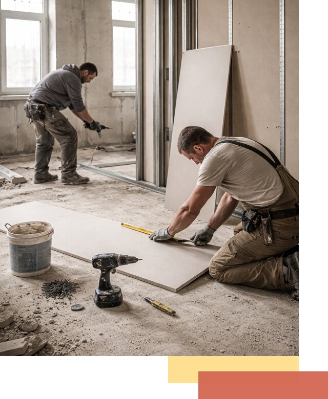 Кладка перегородок из ПГП под ключ в Магадане