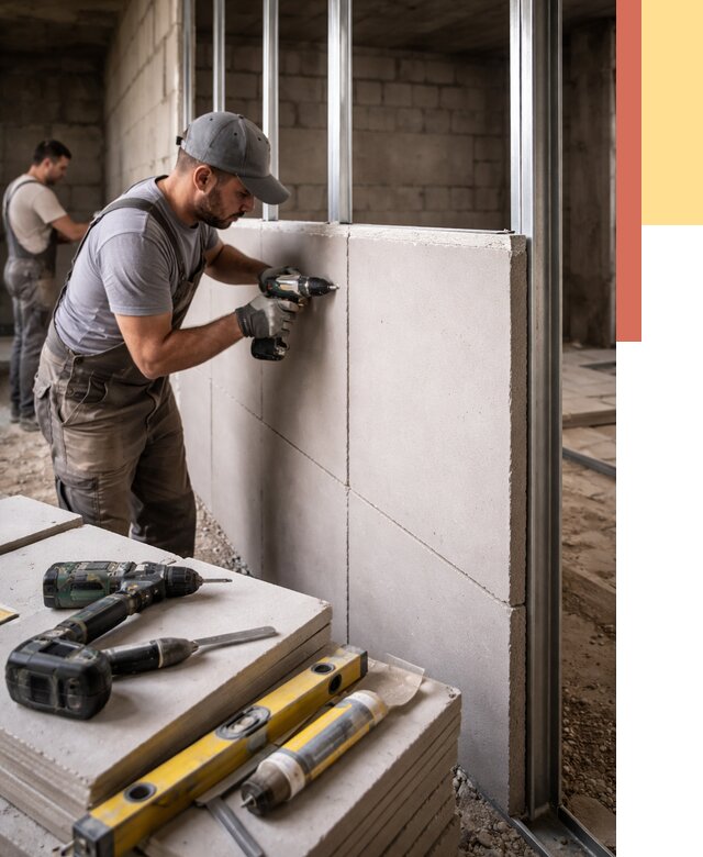 Кладка влагостойких перегородок ПГП в Магадане от 1227 руб. под ключ | ОТДЕЛОЧНИК-Мгд