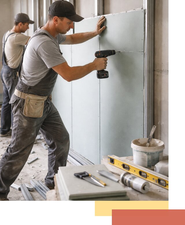 Кладка влагостойких перегородок ПГП в Магадане