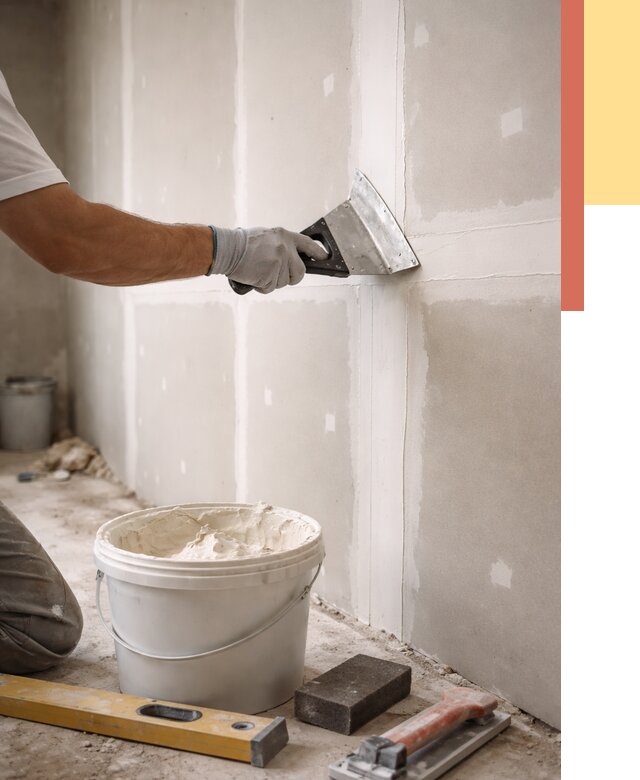 Шпаклевка перегородок из гипсокартона в Магадане от 2556 руб. — услуги ОТДЕЛОЧНИК-Мгд