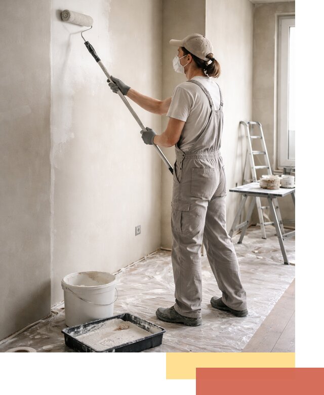 Покраска перегородок из гипсокартона в Магадане качественно и недорого