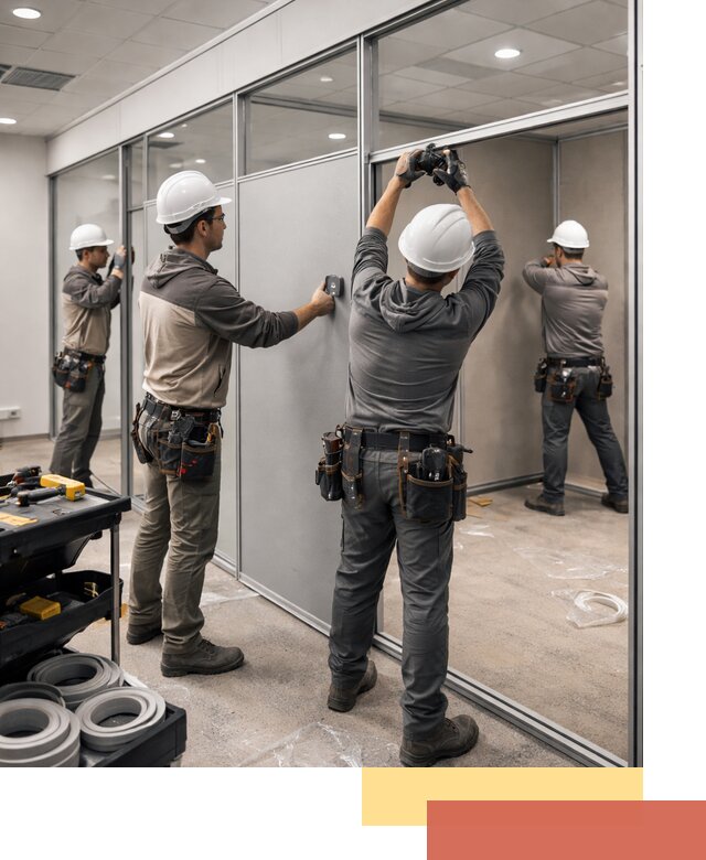 Мобильные офисные перегородки под ключ в Магадане