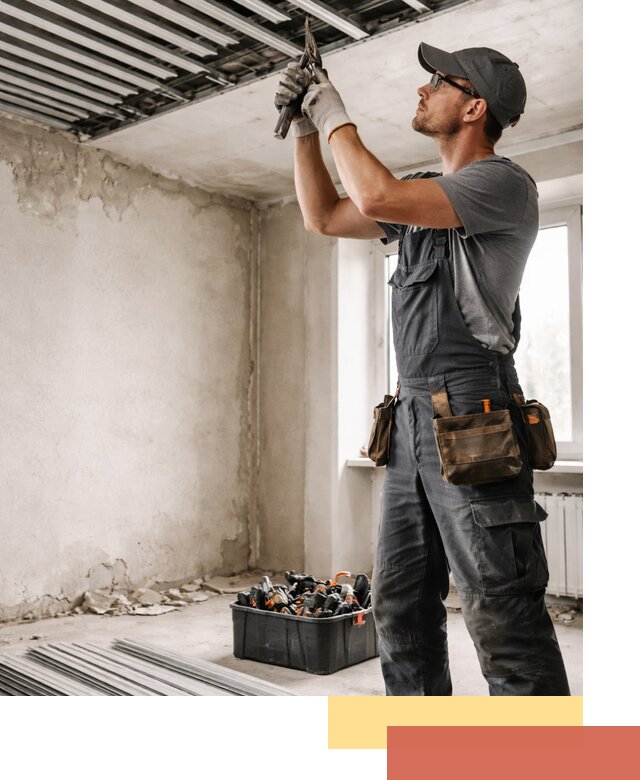 Демонтаж реечного потолка в Магадане быстро и аккуратно