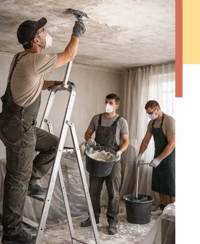 Удаление побелки с потолка в Магадане от 2556 руб. быстро и недорого | ОТДЕЛОЧНИК-Мгд