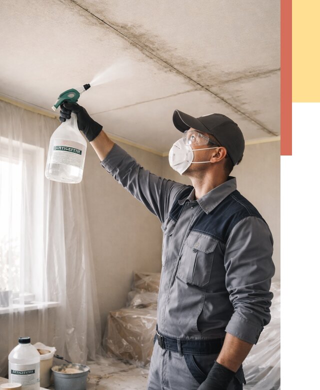 Антисептическая обработка потолка в Магадане от 2556 руб. | ОТДЕЛОЧНИК-Мгд