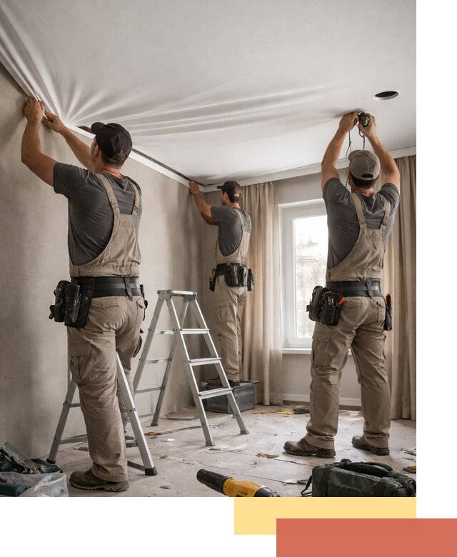 Монтаж матового натяжного потолка в Магадане качественно и быстро