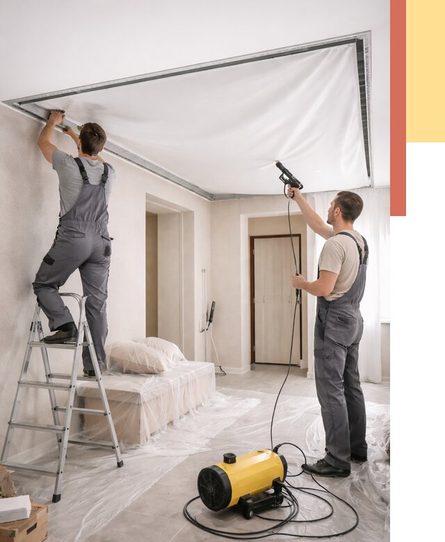 Монтаж натяжного потолка в прихожей в Магадане от 2709 руб. под ключ | ОТДЕЛОЧНИК-Мгд