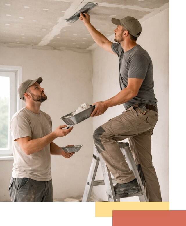 Шпаклевка потолка из гипсокартона в Магадане качественно и быстро